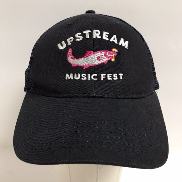Upstream Music Fest Hat PNW Seattle Festival Blue Fish Bands Snapback Hat - Picture 1 of 6